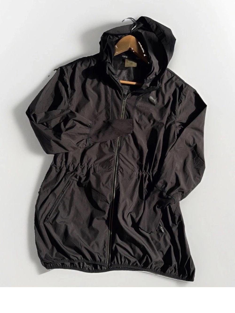 Puma Black Hooded Lightweight Utility Jacket